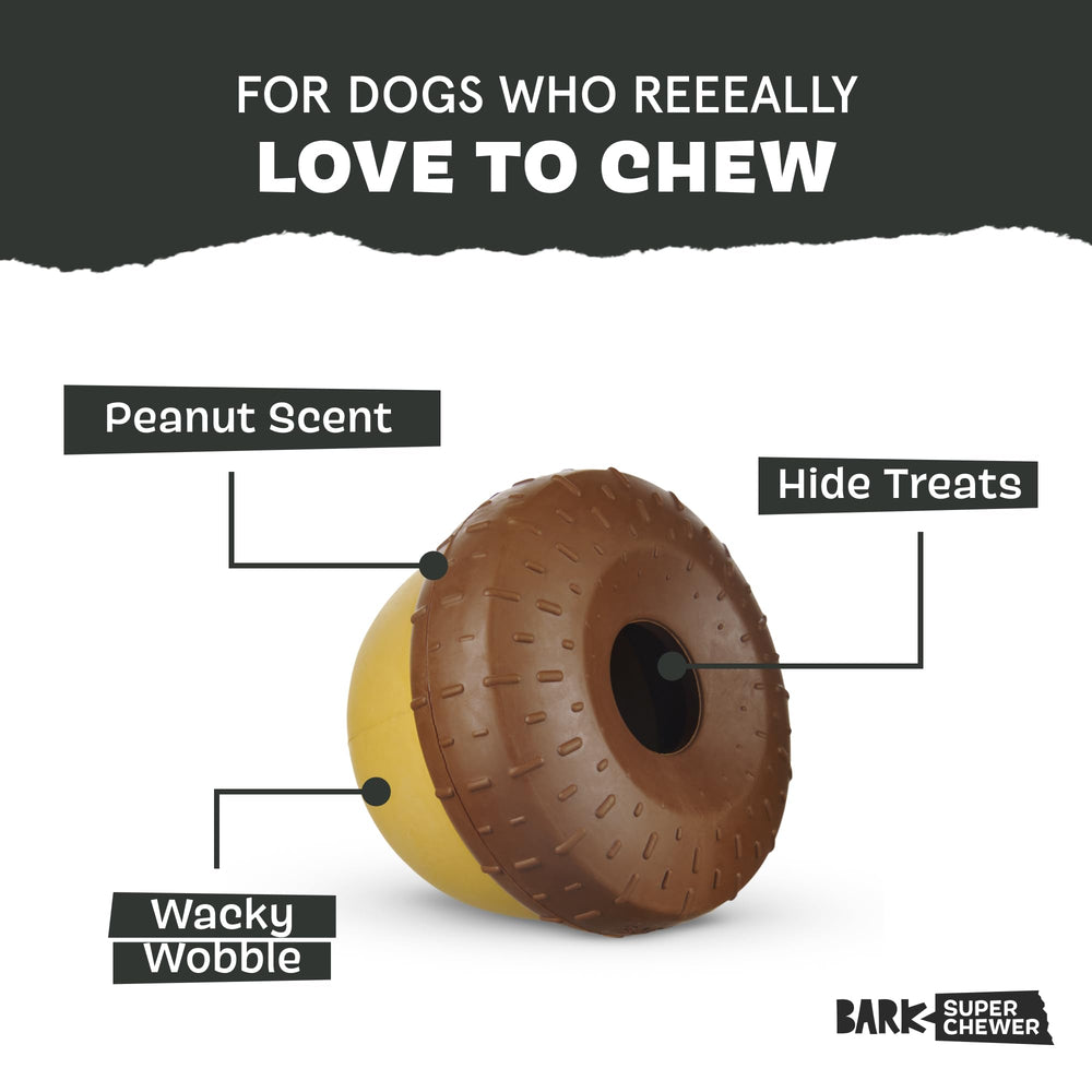 BarkBox gros plan texture en caoutchouc pour meilleure prise et durabilité