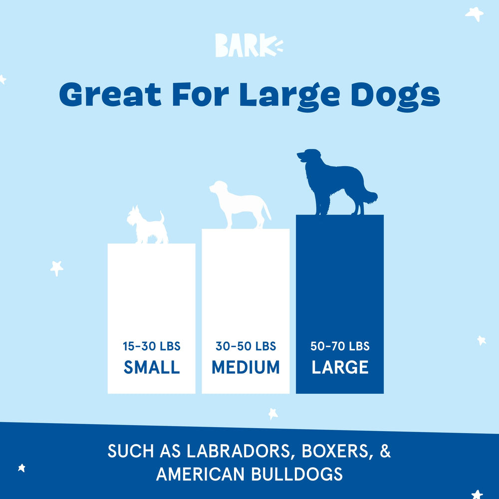 BarkBox peignoir posé à côté d’un ruban de mesure pour voir la taille