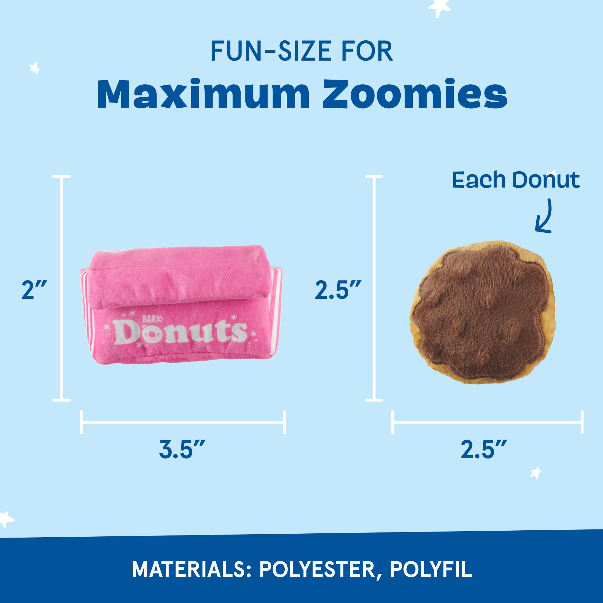 BarkBox donut ouvert montrant poche à friandises, stimule la recherche