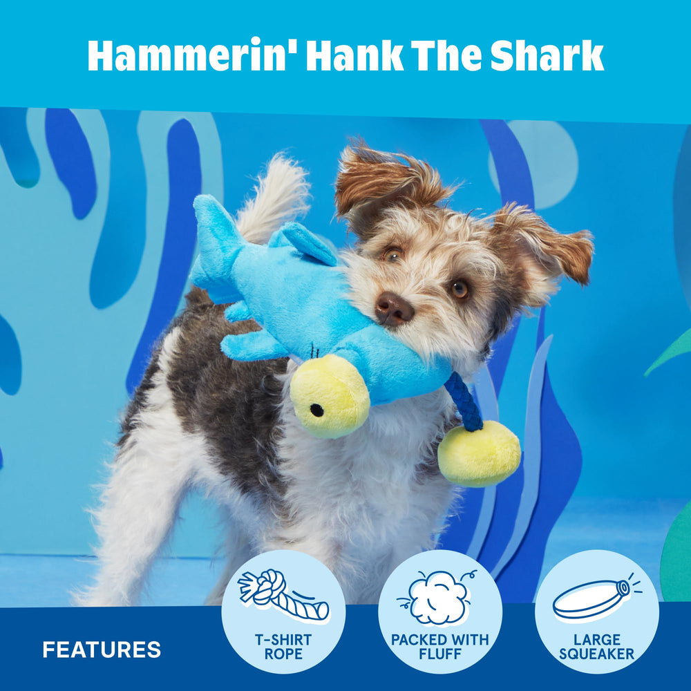 BarkBox Hank sifflet ventral jumbo, offre un son profond attractif