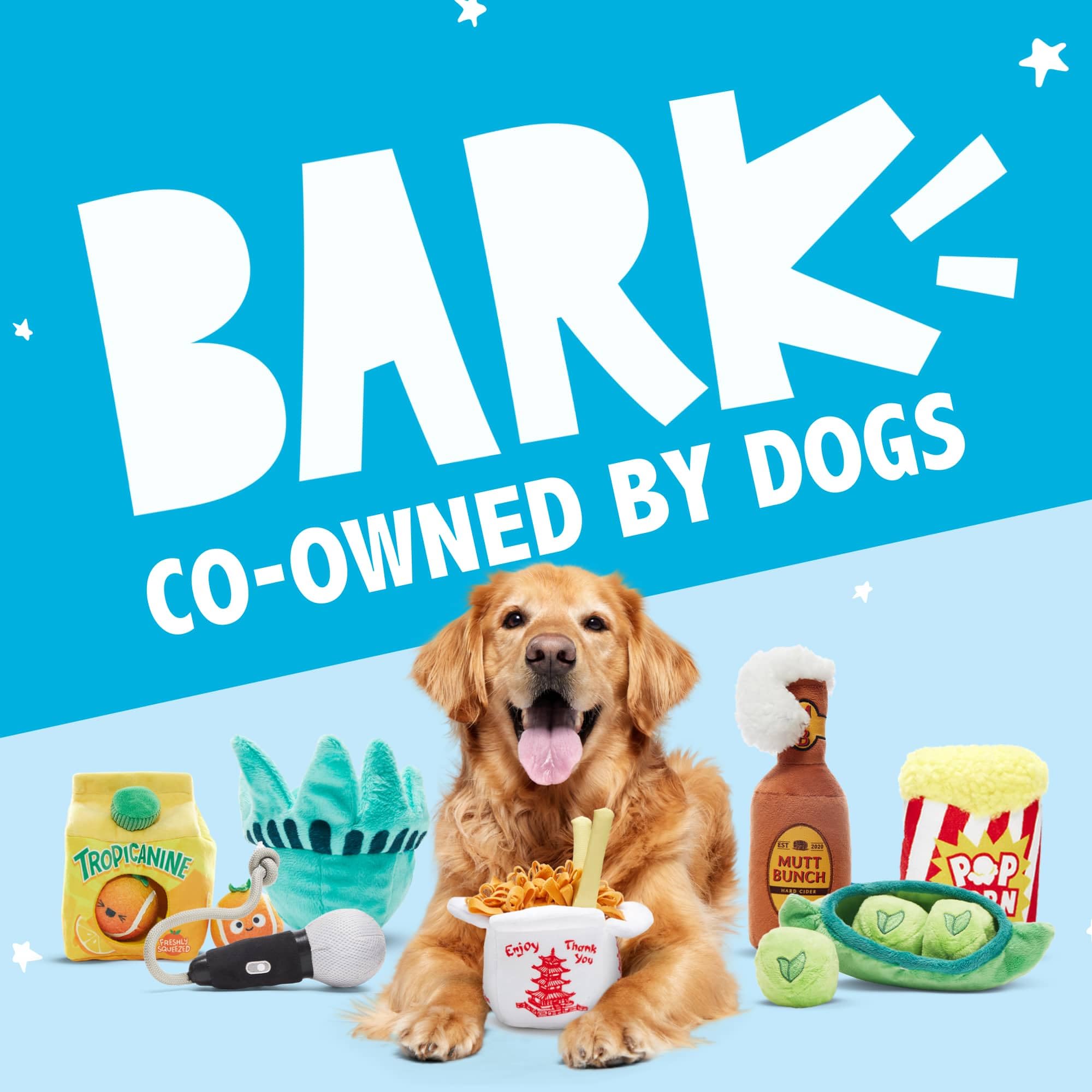 BarkBox chien câlinant le jouet montrant lien affectif et détente