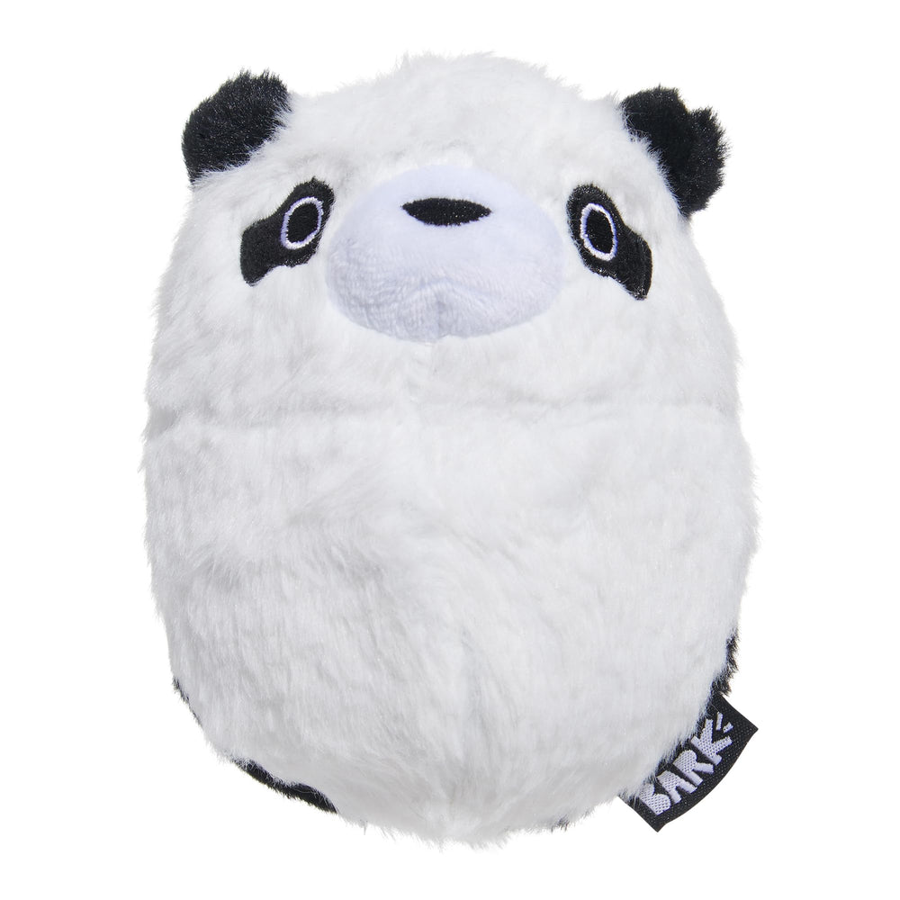 BarkBox panda frontal emballage montrant robustesse et design attractif