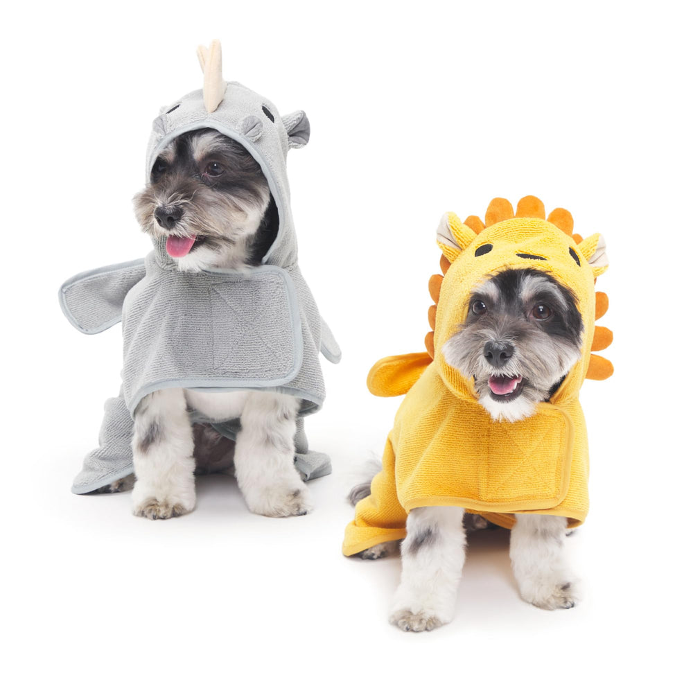 BARKBOX peignoir face avant montrant la coupe et confort