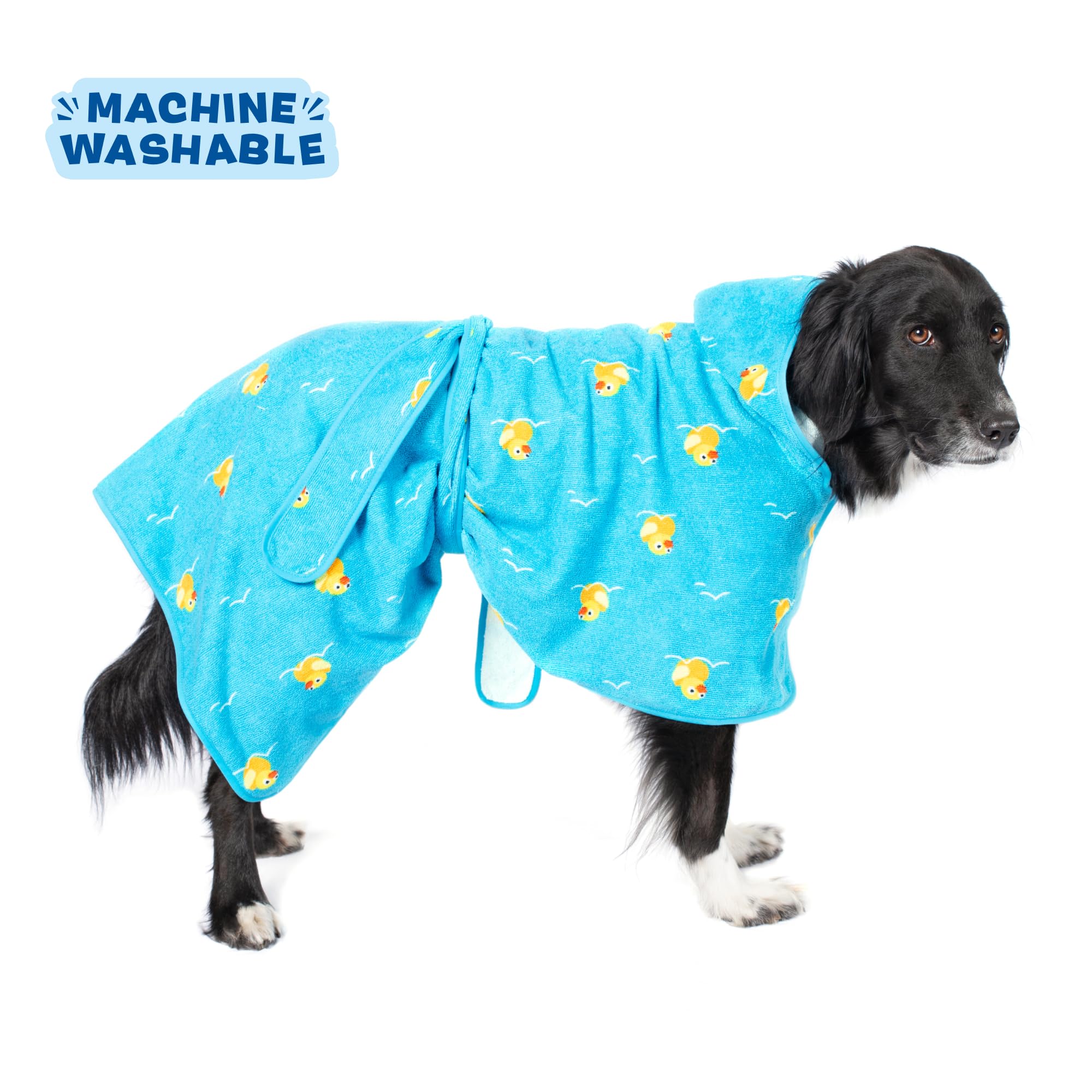BarkBox peignoir dans une machine à laver, facile d’entretien