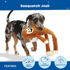 BarkBox Sasquatch Josh texture crinkle audible pour stimuler le chien