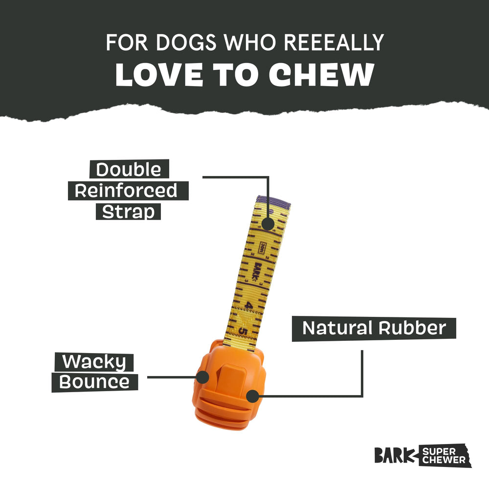 BarkBox gros plan texture du caoutchouc offrant rebond surprenant et prise sûre