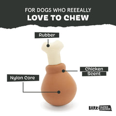 BarkBox gros plan texture rainurée pour morsure satisfaisante