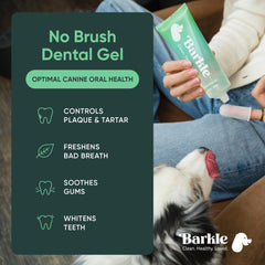 Barkle application sur chien : soin dentaire sans brosse rapide