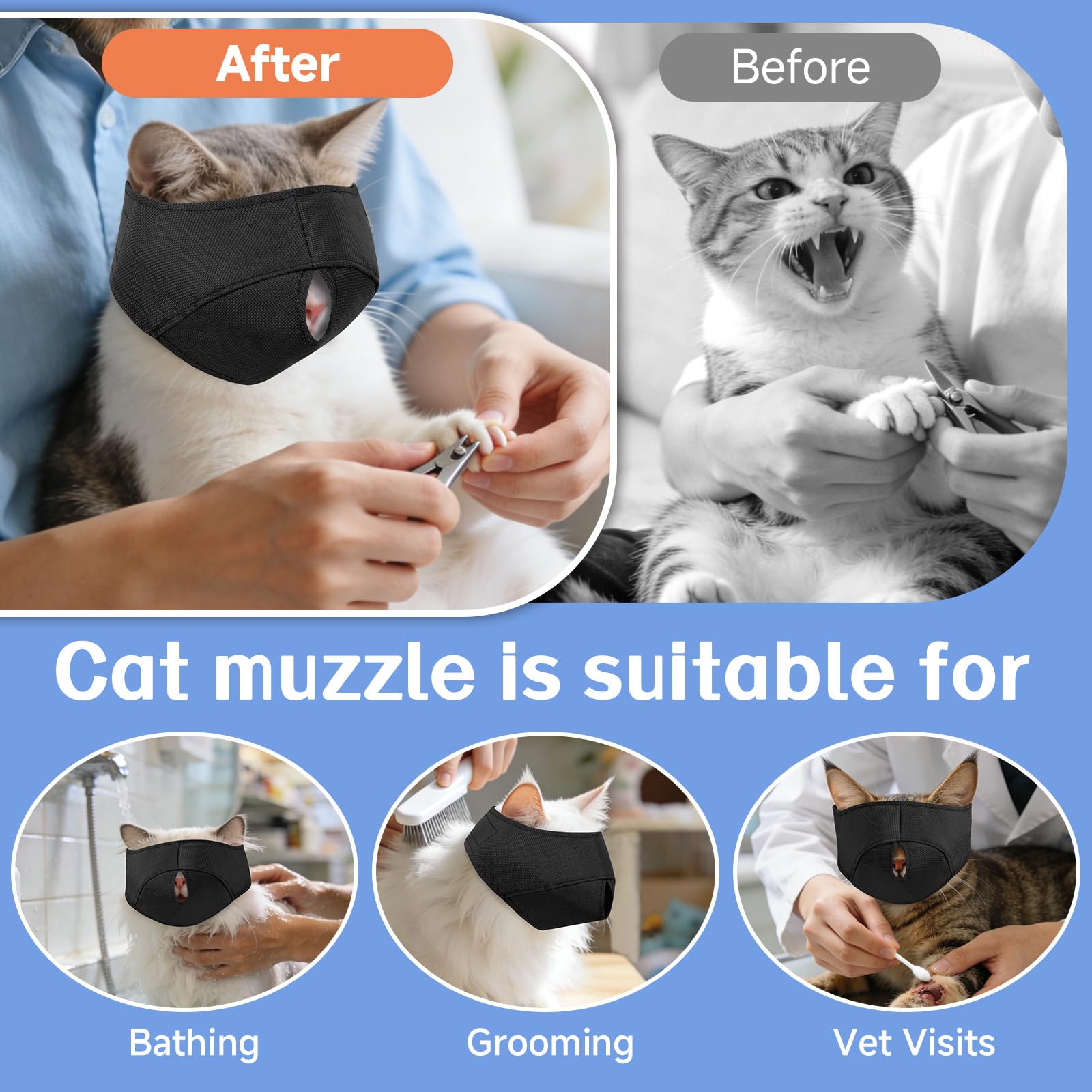 BARKLESS comparaison d'échelle montrant trois tailles disponibles