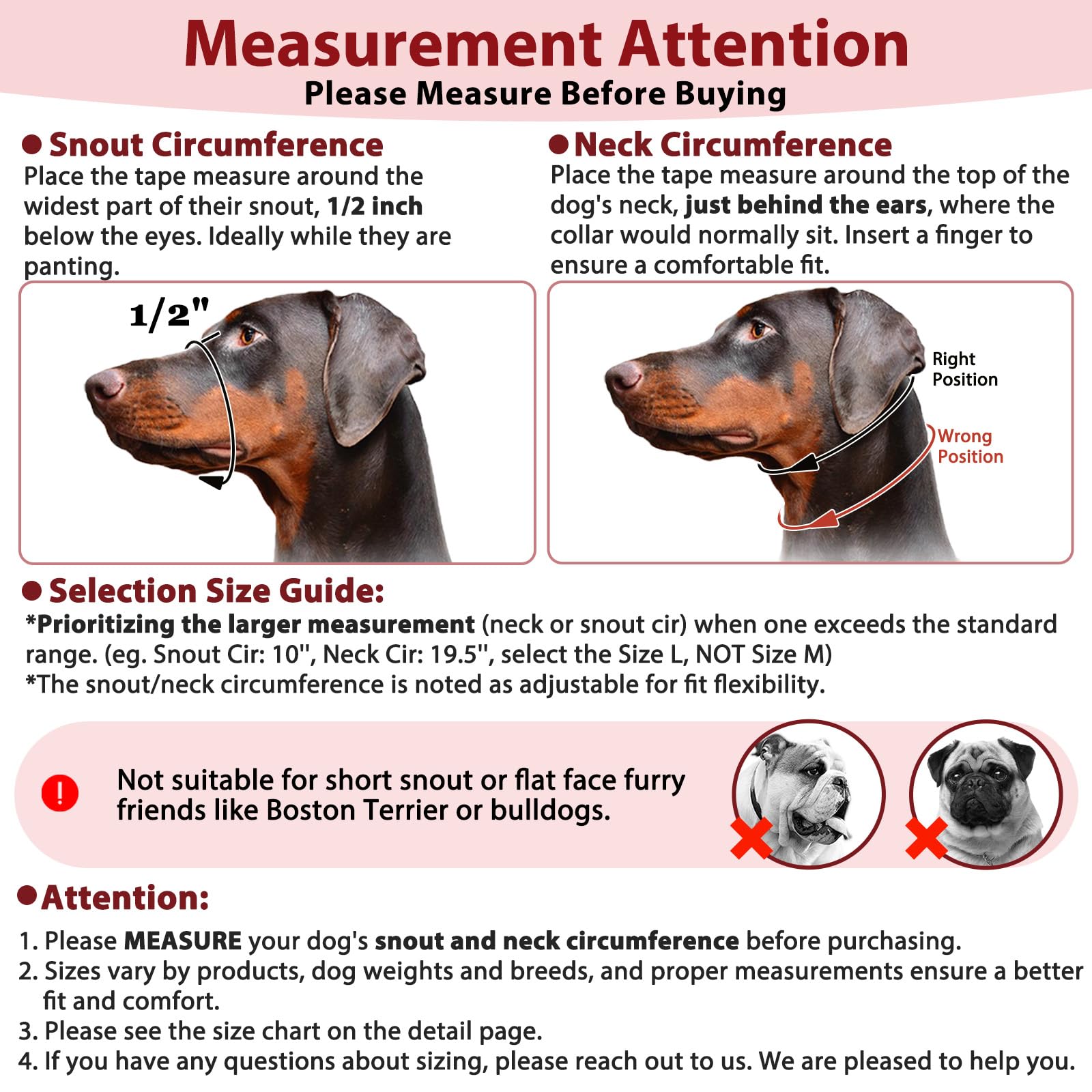 BARKLESS sangle réglable et clip rapide pour un ajustement sécurisé