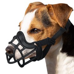 BARKLESS muselière face avant montrant maintien sûr et confort