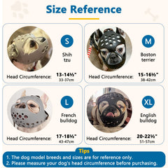 BARKLESS muselière portée sur bouledogue français pour sécurité lors de promenades