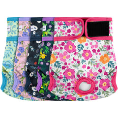 Barklincharm packaging avant motif fleurs montrant lot de 5 protections pratiques