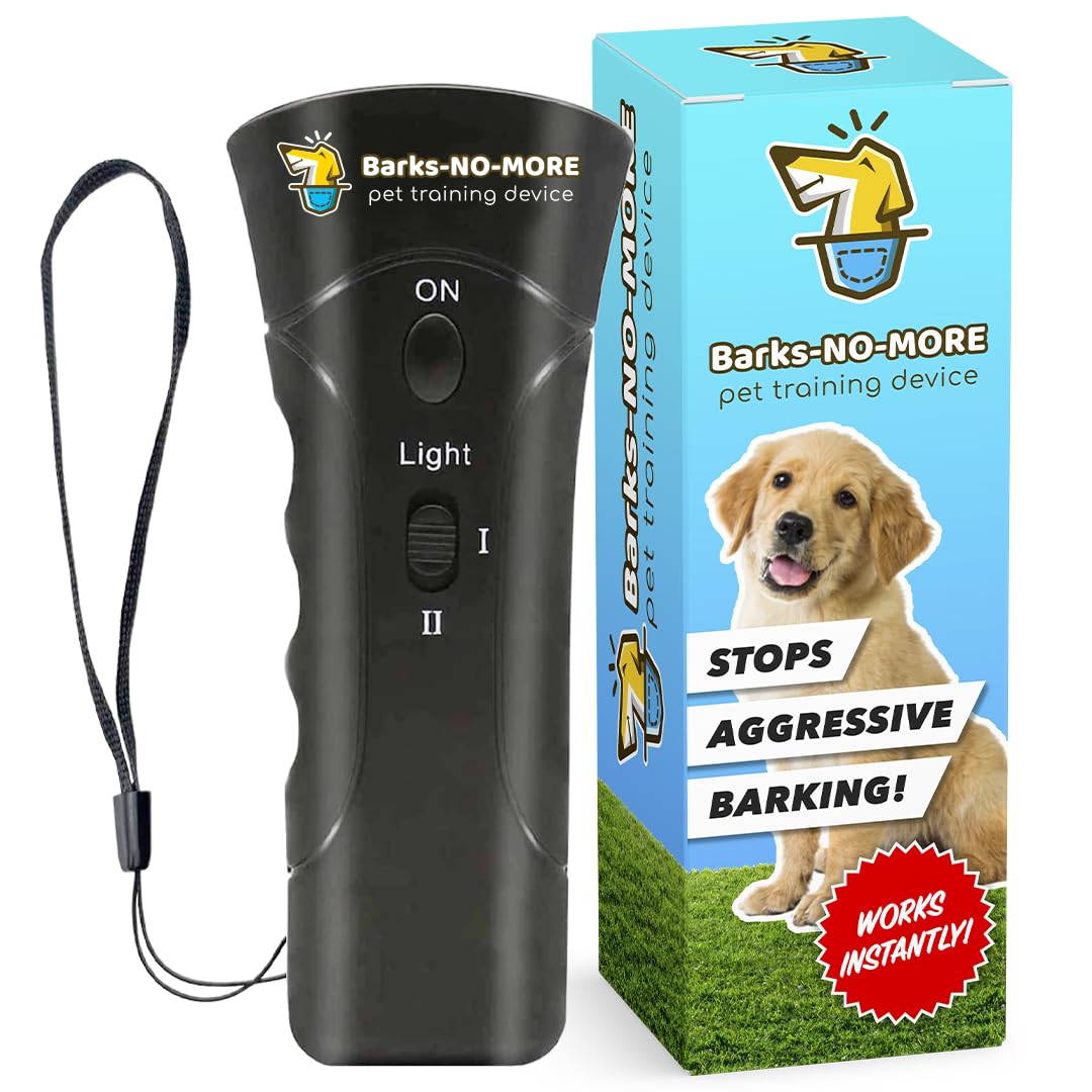 Barks No More vue de face montrant le design compact et facile à tenir