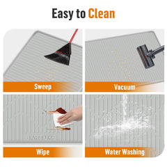 Bartuke tapis litière chat en usage capte grains et assure confort