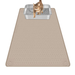Bartuke tapis litière face avant kaki, grande couverture et protection du sol