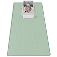 Bartuke tapis litière face avant montrant grande couverture et protection du sol