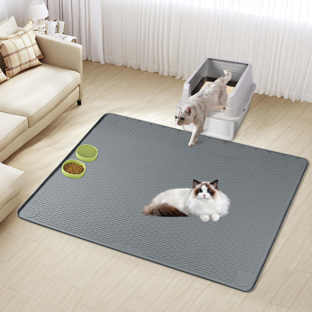 Bartuke tapis litière gros plan texture montrant relief qui retient les grains