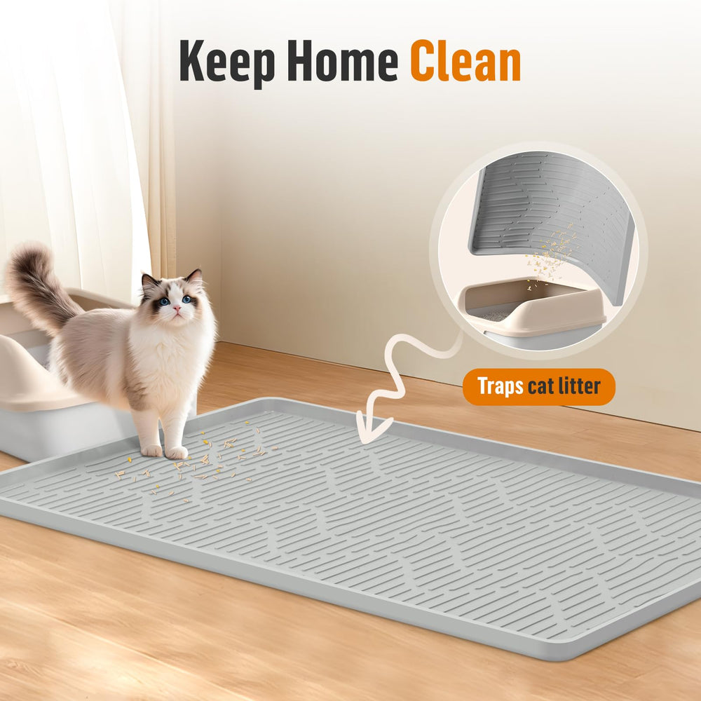 Bartuke tapis litière gros plan texture silicone retient la litière