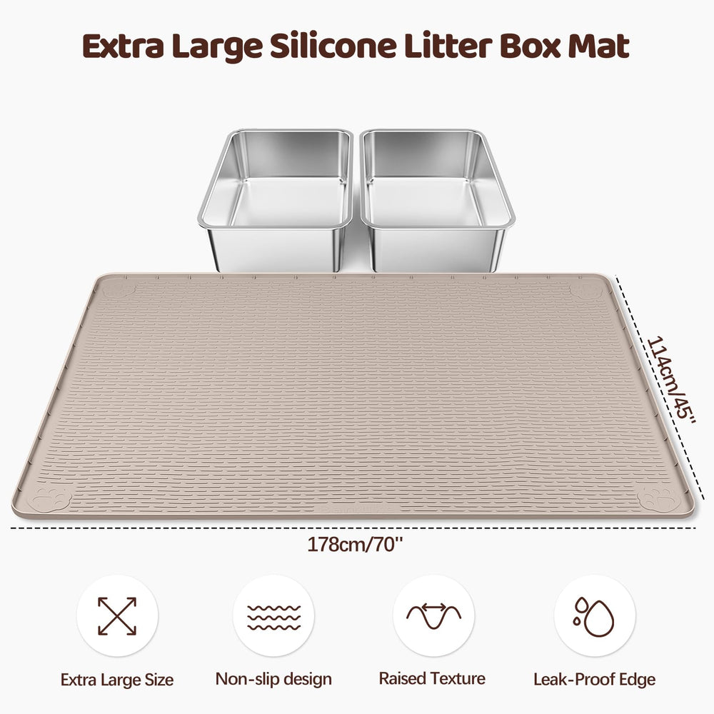 Bartuke gros plan texture silicone retient efficacement la litière