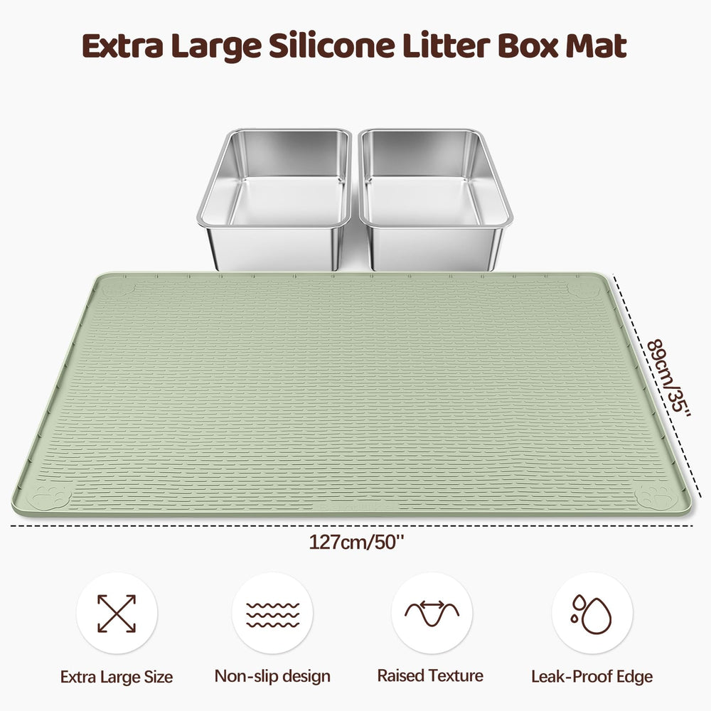 Bartuke gros plan texture silicone retient la litière efficacement