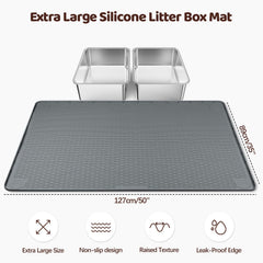 Bartuke tapis litière gros plan silicone montrant matière souple et durable
