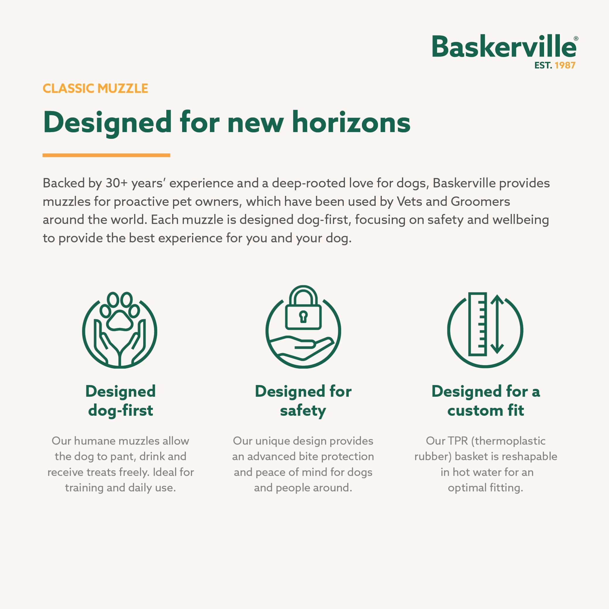 Baskerville en promenade lifestyle sécurité et liberté contrôlée