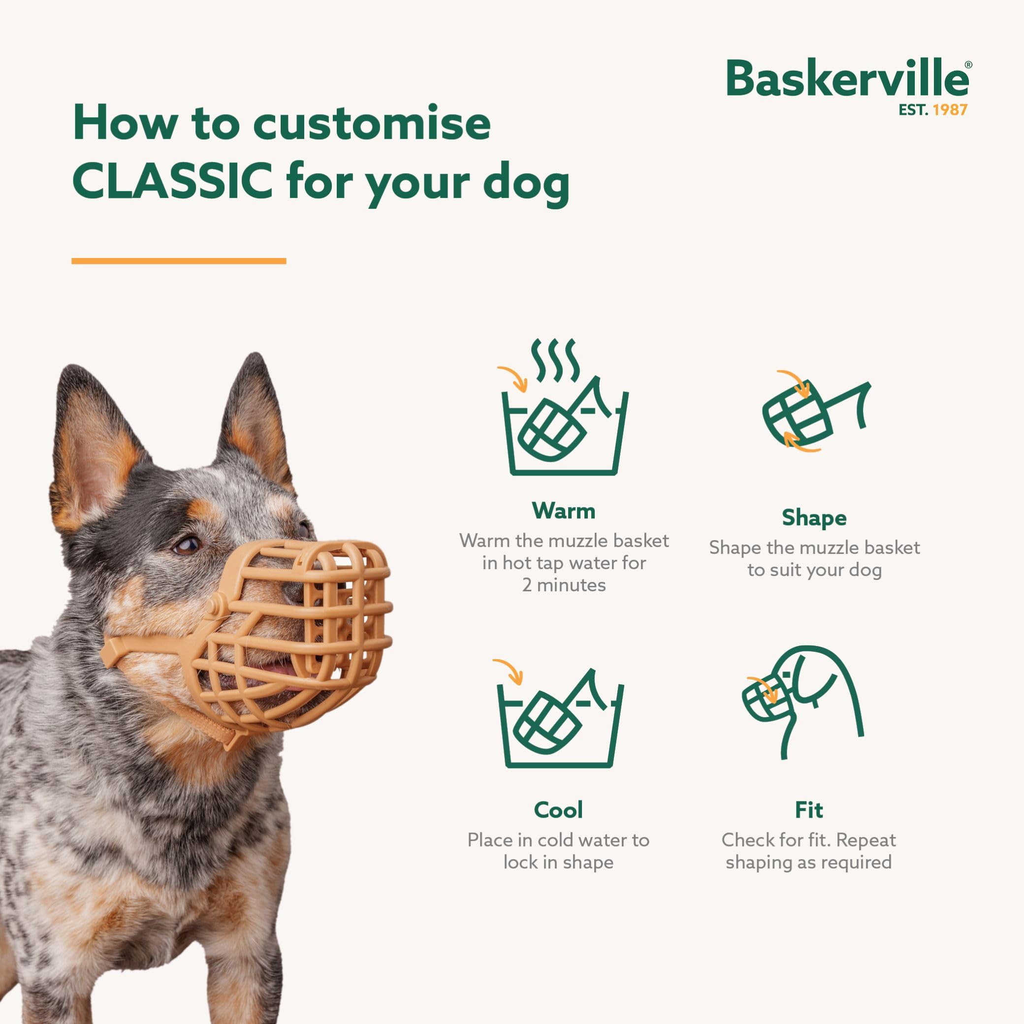 Baskerville ouverture frontale permettant au chien de boire
