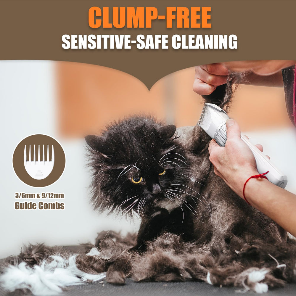 Bautrium tondeuse utilisée sur pattes de chat pour confort et précision