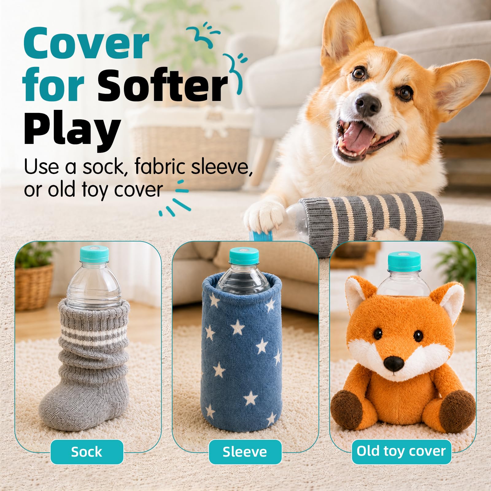 BBeary jouet glissé dans une chaussette pour protection et jeu plus sûr