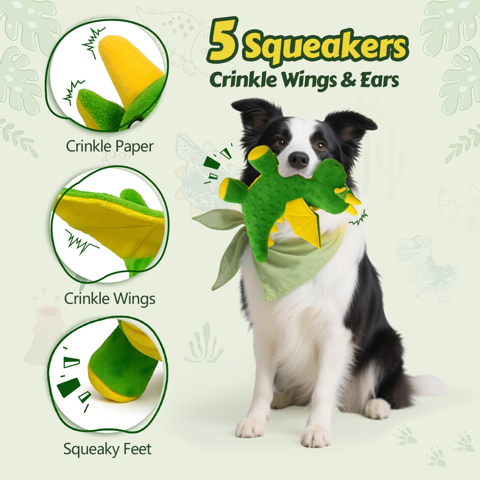BBeary dragon ailes crinkle en gros plan pour stimulation auditive
