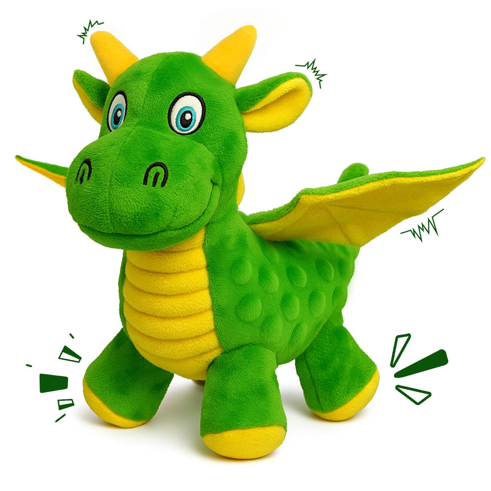BBeary dragon face avant montrant couleurs vives et silhouette engageante