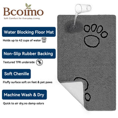 Bcoimo tapis en usage avec chien garde propreté maison