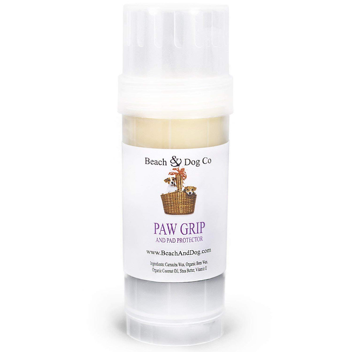 Beach & Dog Co stick Paw Grip en présentation, facilite traction sûre