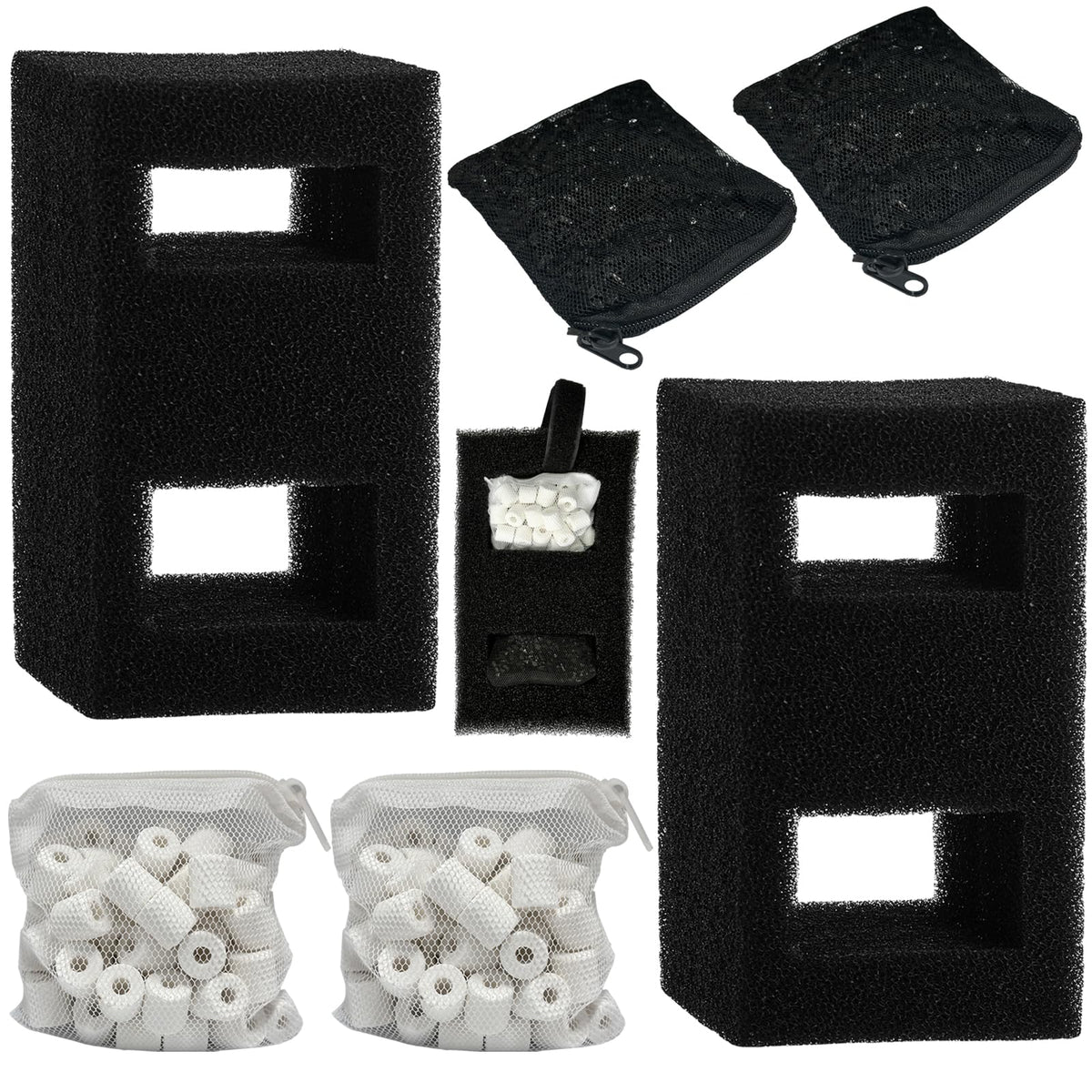 beaufan packaging avant montrant le kit complet pour remplacement Fluval Flex bénéfice clarté