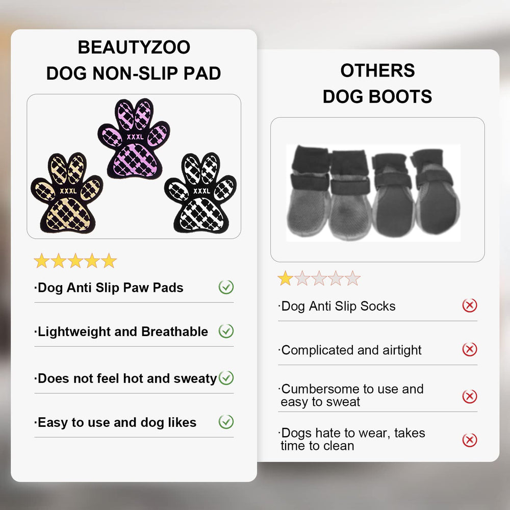 BEAUTYZOO règle comparant la taille du pad et du coussinet pour ajustement