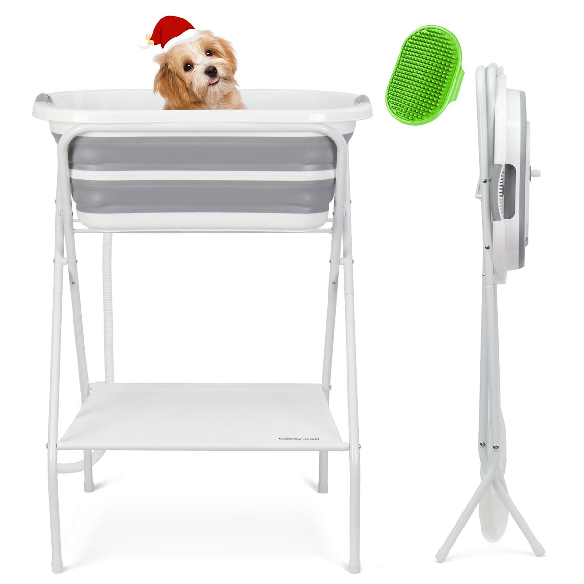 BEBEROAD PETS face avant de la baignoire, station stable pour bain facile