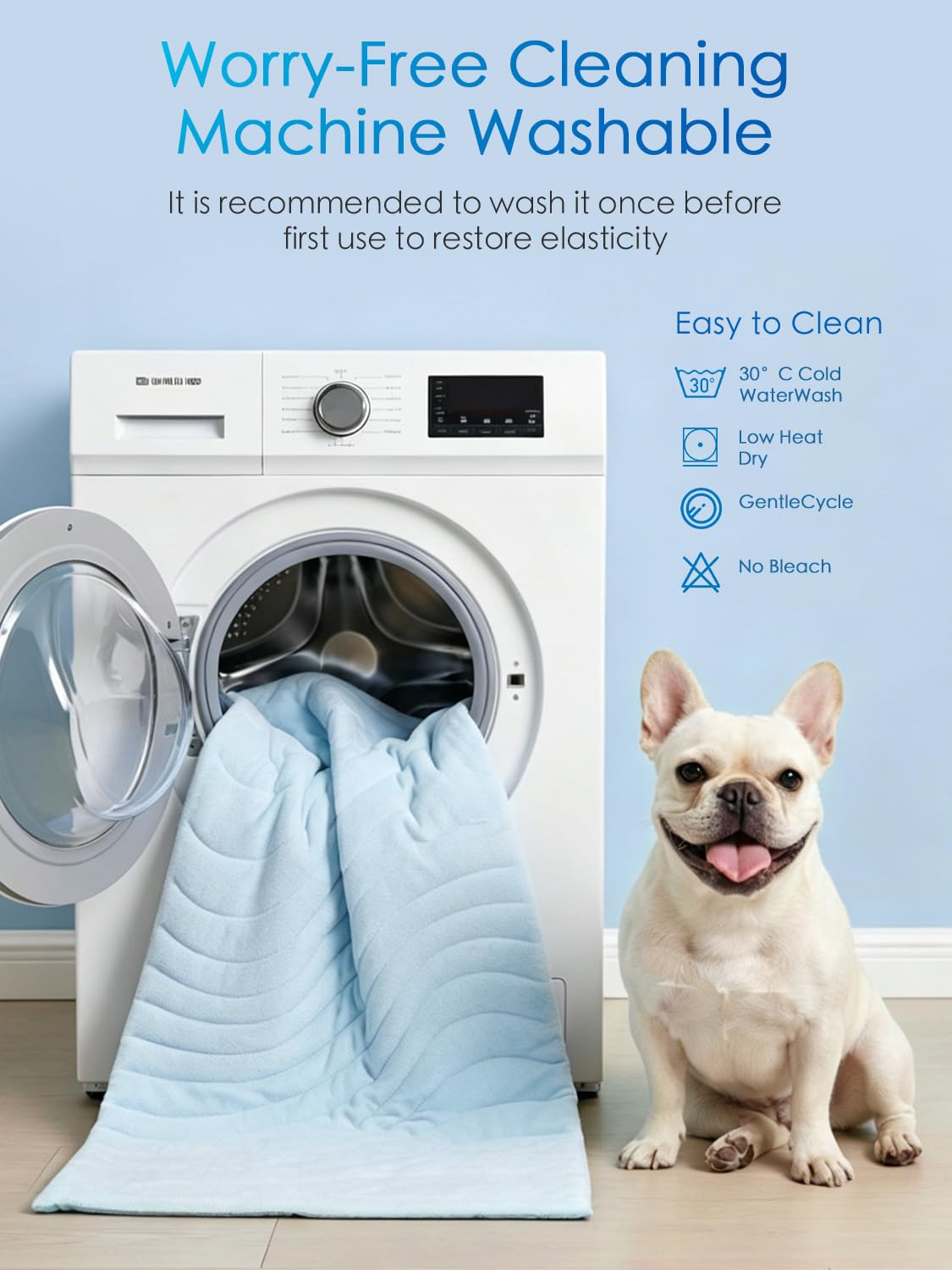 BECEMURU tapis à côté d'une règle montrant les dimensions pour bien choisir