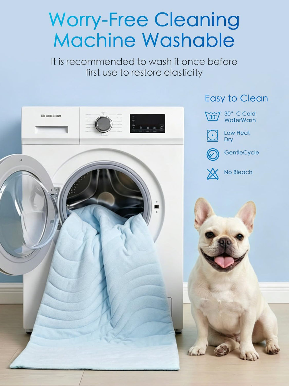 BECEMURU tapis à côté d'une règle montrant les dimensions pour bien choisir