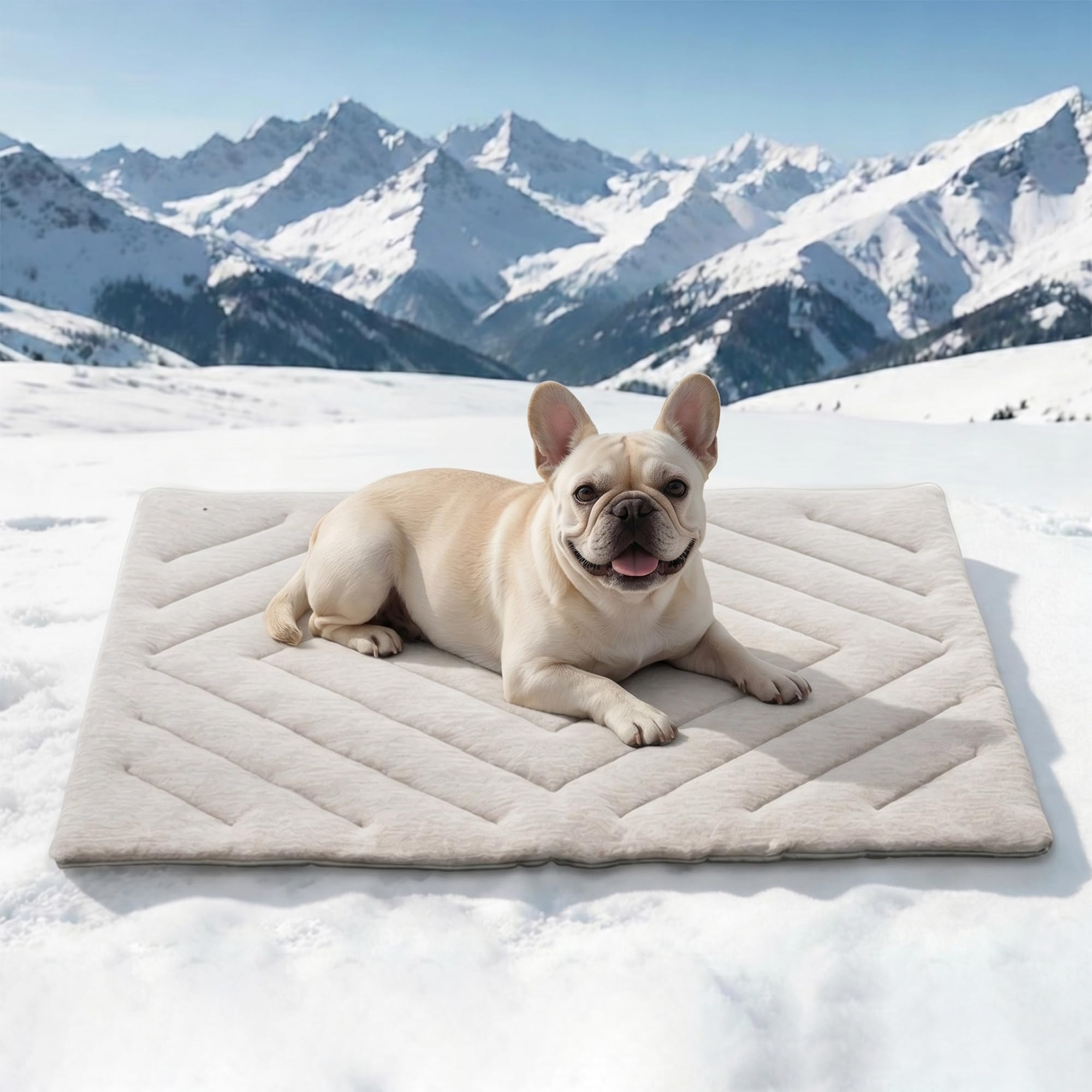 BECROWM matelas face supérieure gris respirant et rafraîchissant bénéfice confort