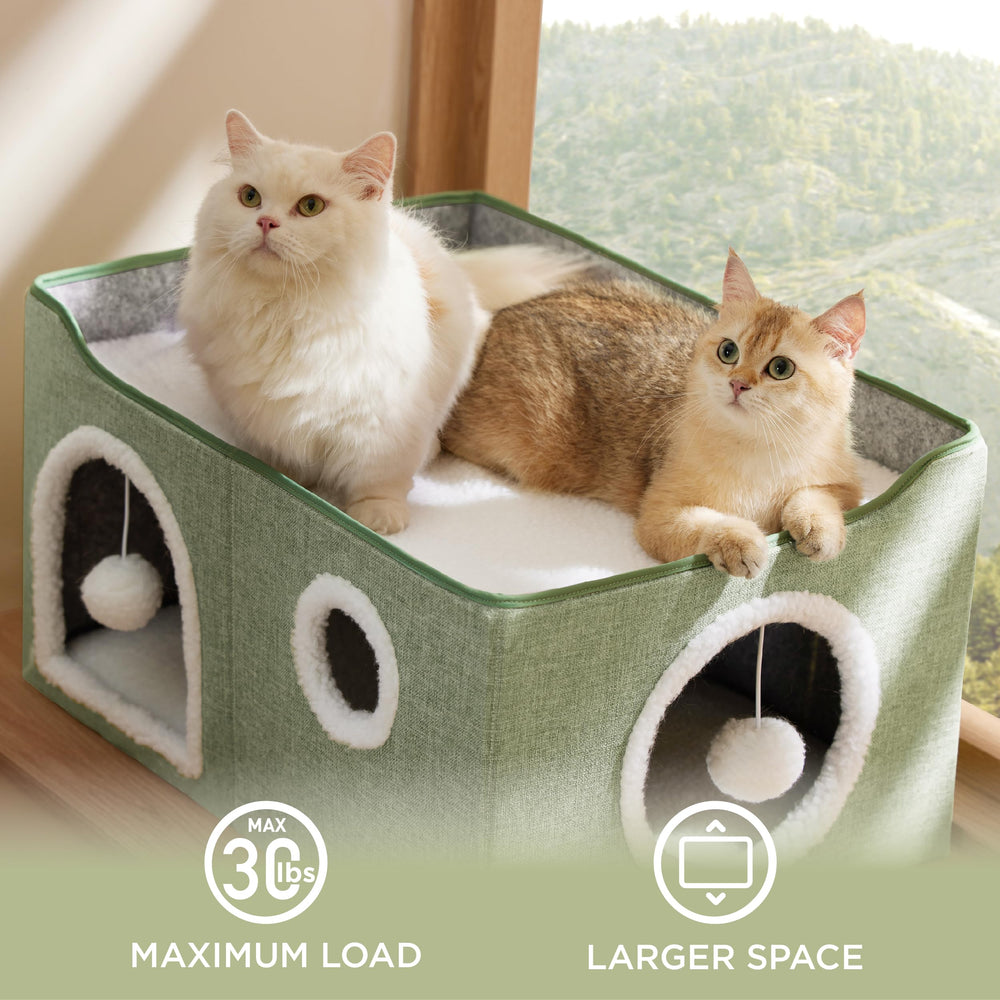 Bedsure balles pelucheuses en mouvement, stimule le jeu du chat