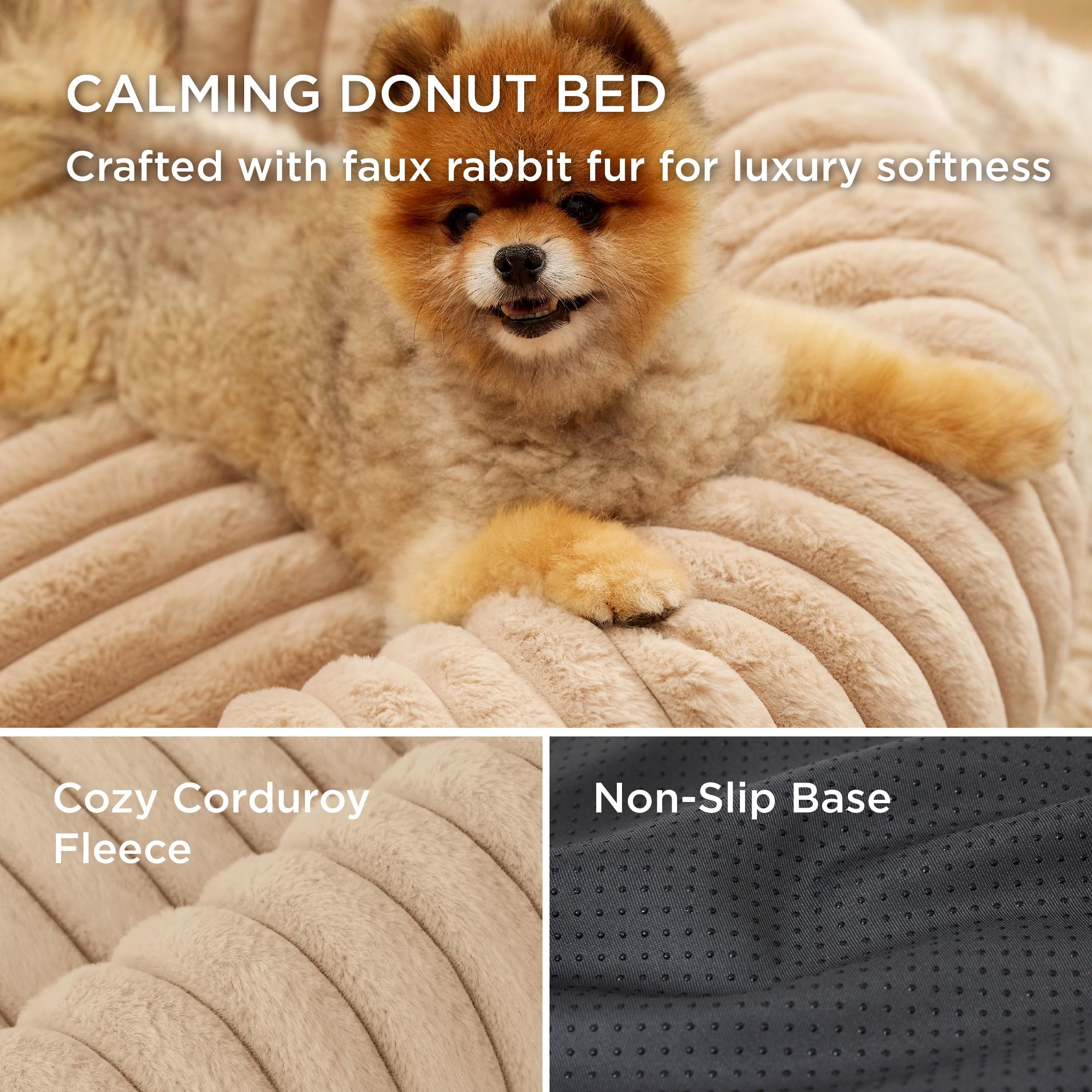 Bedsure détail de la base antidérapante garantissant stabilité
