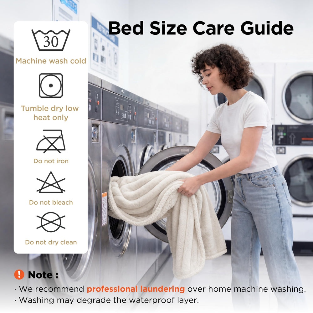 Bedsure bords cousus renforcés garantissant durabilité à long terme