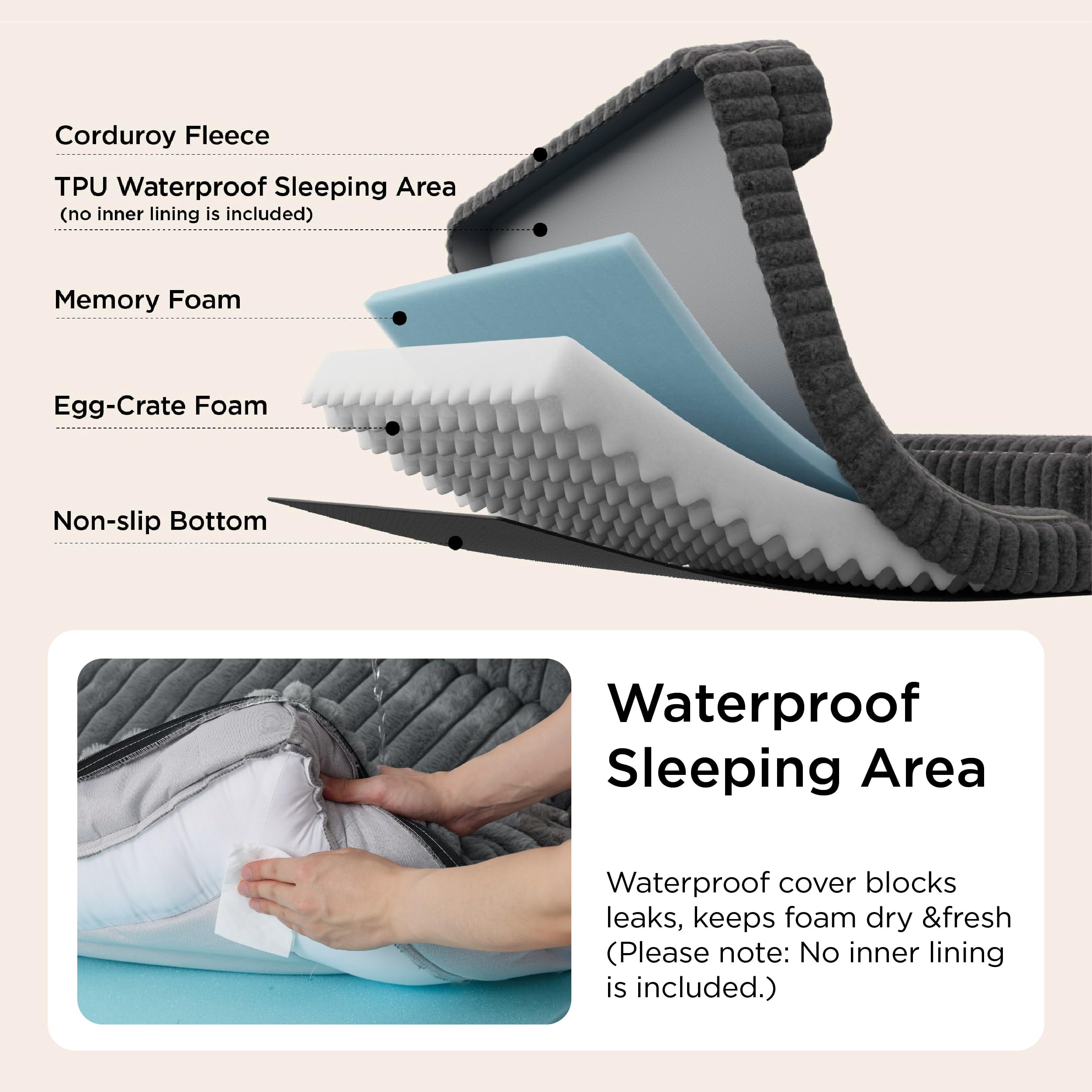 Bedsure rebords rembourrés pour appui tête et sécurité renforcée