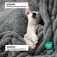 Bedsure gros plan sherpa ultra-doux offrant chaleur et confort instantané