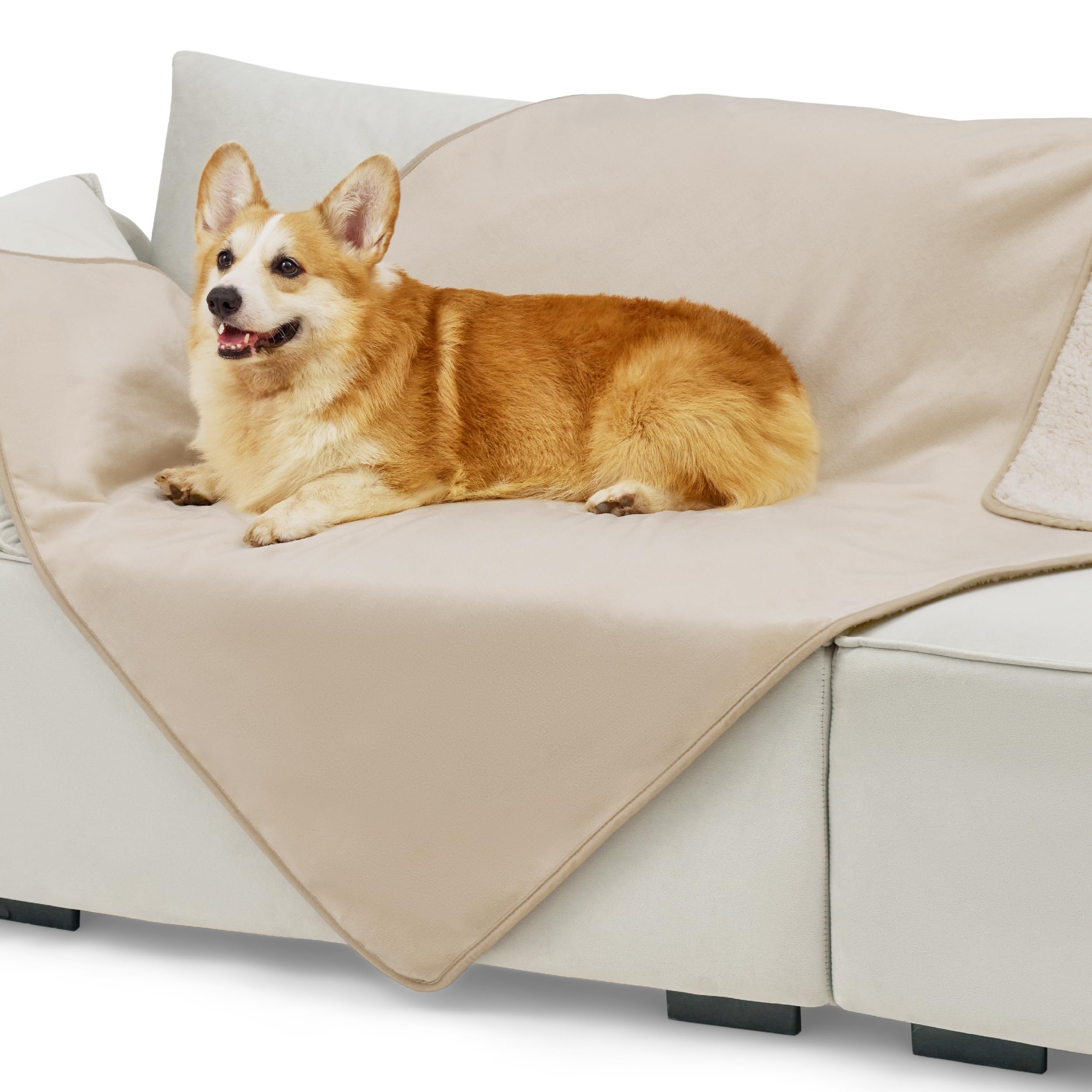 Bedsure couverture 40x50 face avant protégeant un canapé