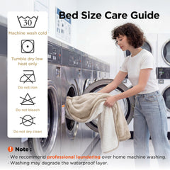 Bedsure membrane TPU interne visible, barrière contre petites fuites