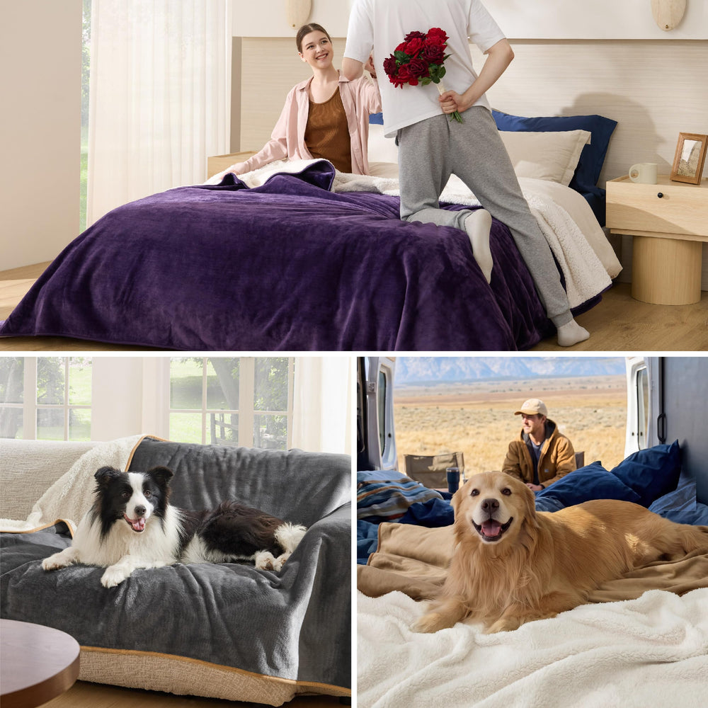 Bedsure couverture étalée pour comparer taille King 108x86 pouces