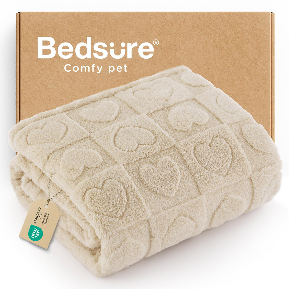 Bedsure vue face avant montrant coupe 30x40 et confort moelleux