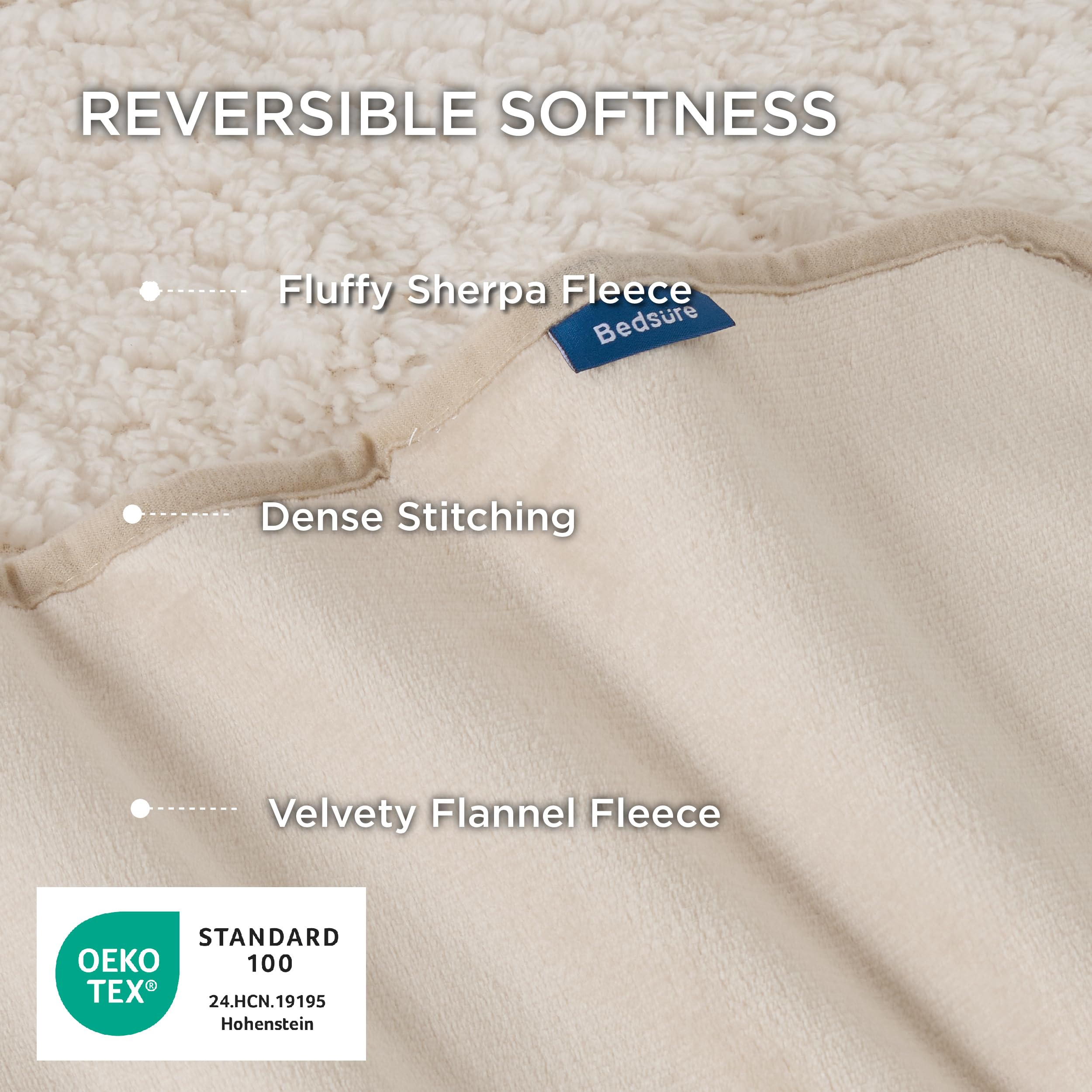 Bedsure détail flanelle douce assurant toucher agréable